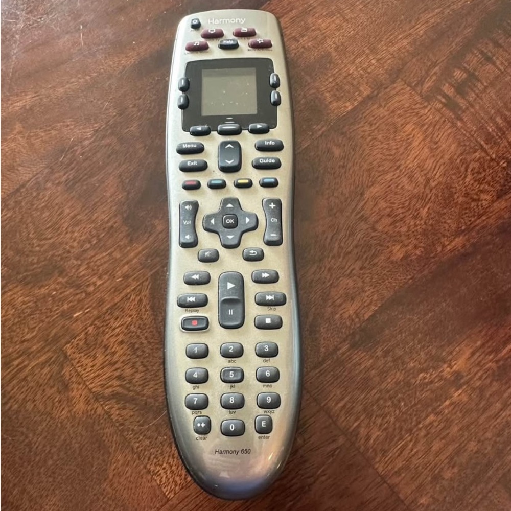 Logitech Harmony Remote in Silver and Black